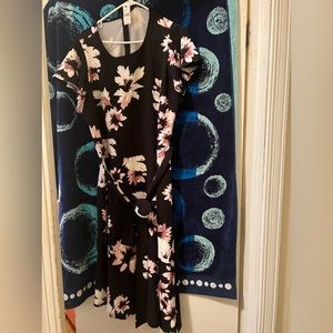 Lane Bryant fit and flare floral dress